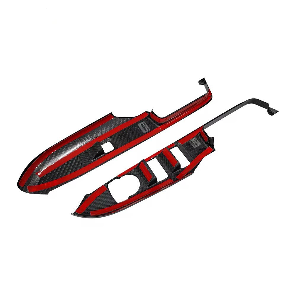 Carbon Fiber Door Window Switch Panel Trim – Ford Mustang (2024+) - Exotics Carbon Design