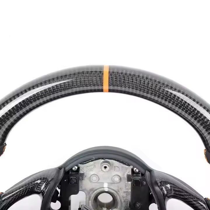 Carbon Fiber & Leather Steering Wheel - McLaren 720S (2017–2023) - Exotics Carbon Design