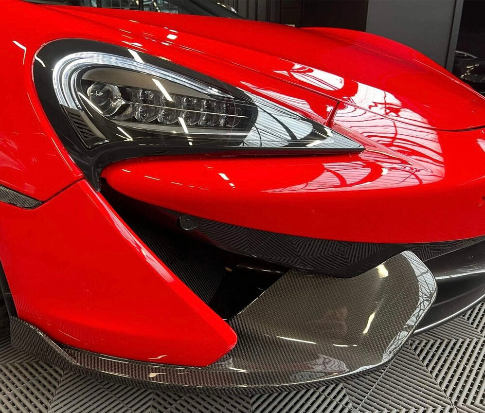 McLaren 540C / 570S - Carbon Fiber Front Diffuser Fins - Exotics Carbon Design