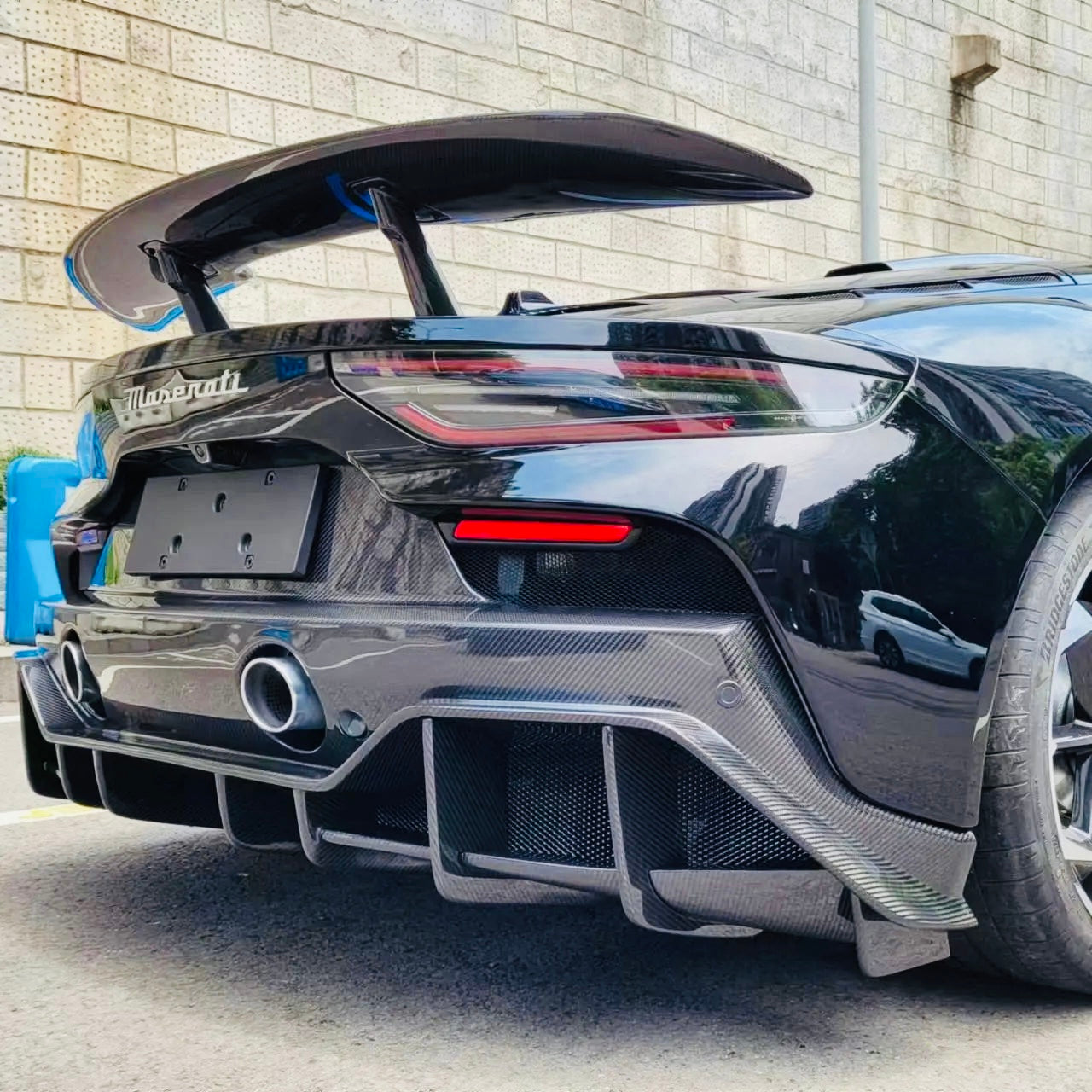 Maserati MC20 - MSY Style Carbon Fiber Rear Diffuser - Exotics Carbon Design