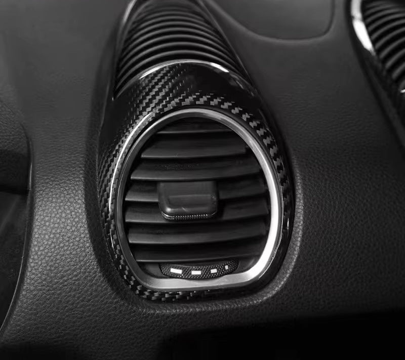 Carbon Fiber Air Outlet Cover Trims – Porsche 718/981 Cayman - Exotics Carbon Design