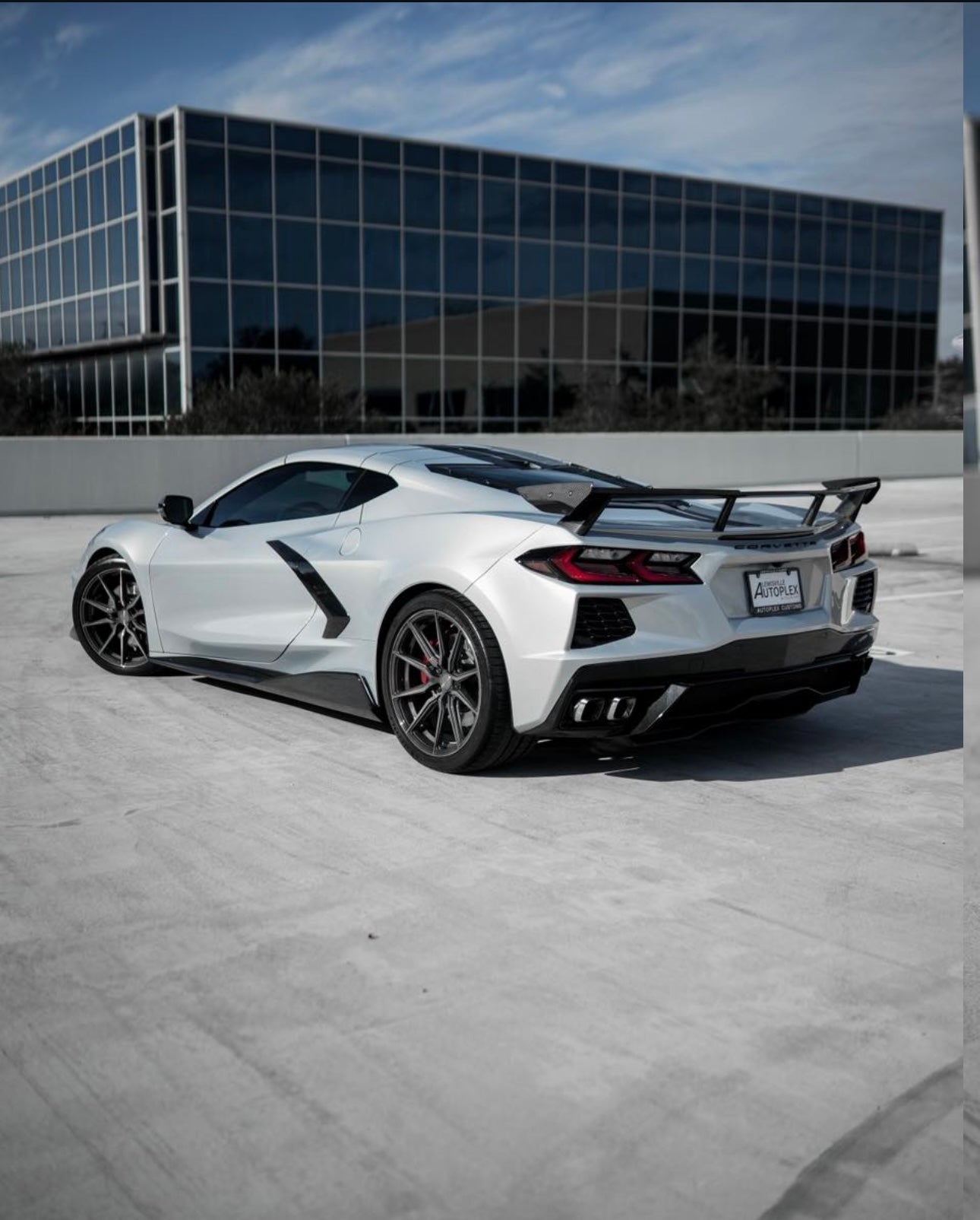 Carbon Fiber High Wing - Chevrolet Corvette C8 (2020–2024) - Exotics Carbon Design