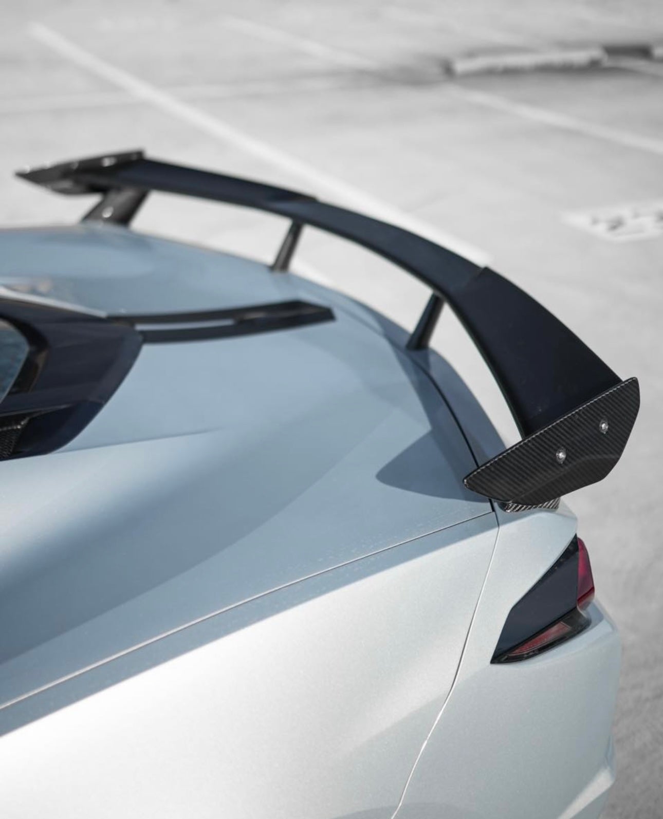 Carbon Fiber High Wing - Chevrolet Corvette C8 (2020–2024) - Exotics Carbon Design