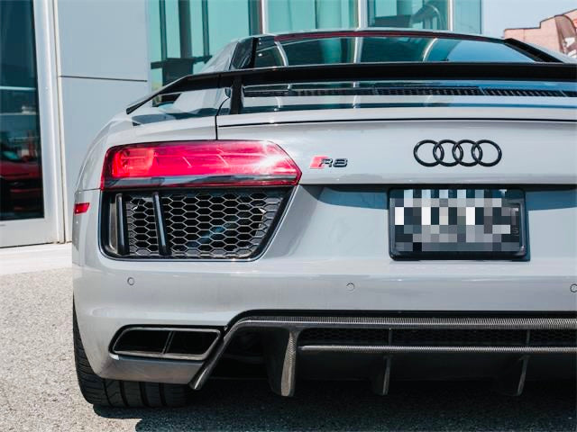 Audi R8 (2016-2019) - Racing Motorsport Style Carbon Fiber Rear Wing - Exotics Carbon Design