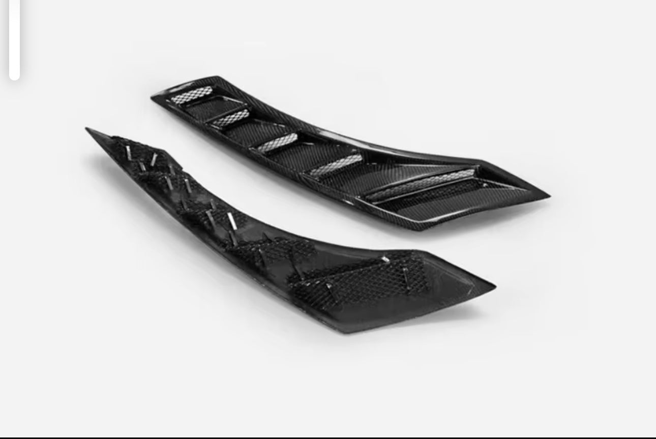 Carbon Fiber Fender Vents Nismo Style - Nissan GTR R-35 (2009–2016) - Exotics Carbon Design