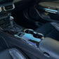 Carbon Fiber Center Console Sticker Overlay - Ford Mustang EcoBoost / Dark Horse (2024–2025) - Exotics Carbon Design