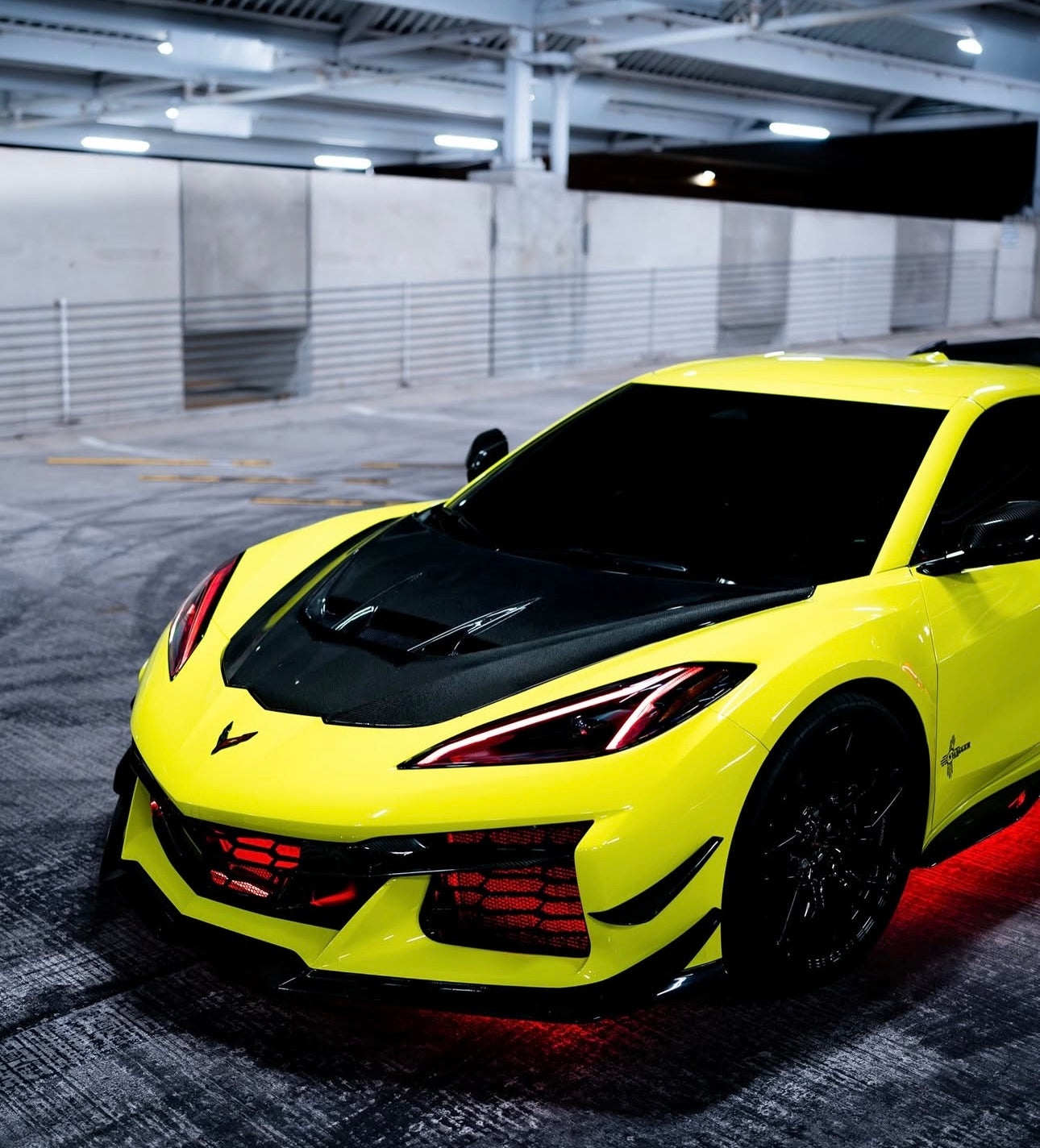 Corvette C8 Z06/ZR1 – Carbon Fiber Front Vented Hood - Exotics Carbon Design