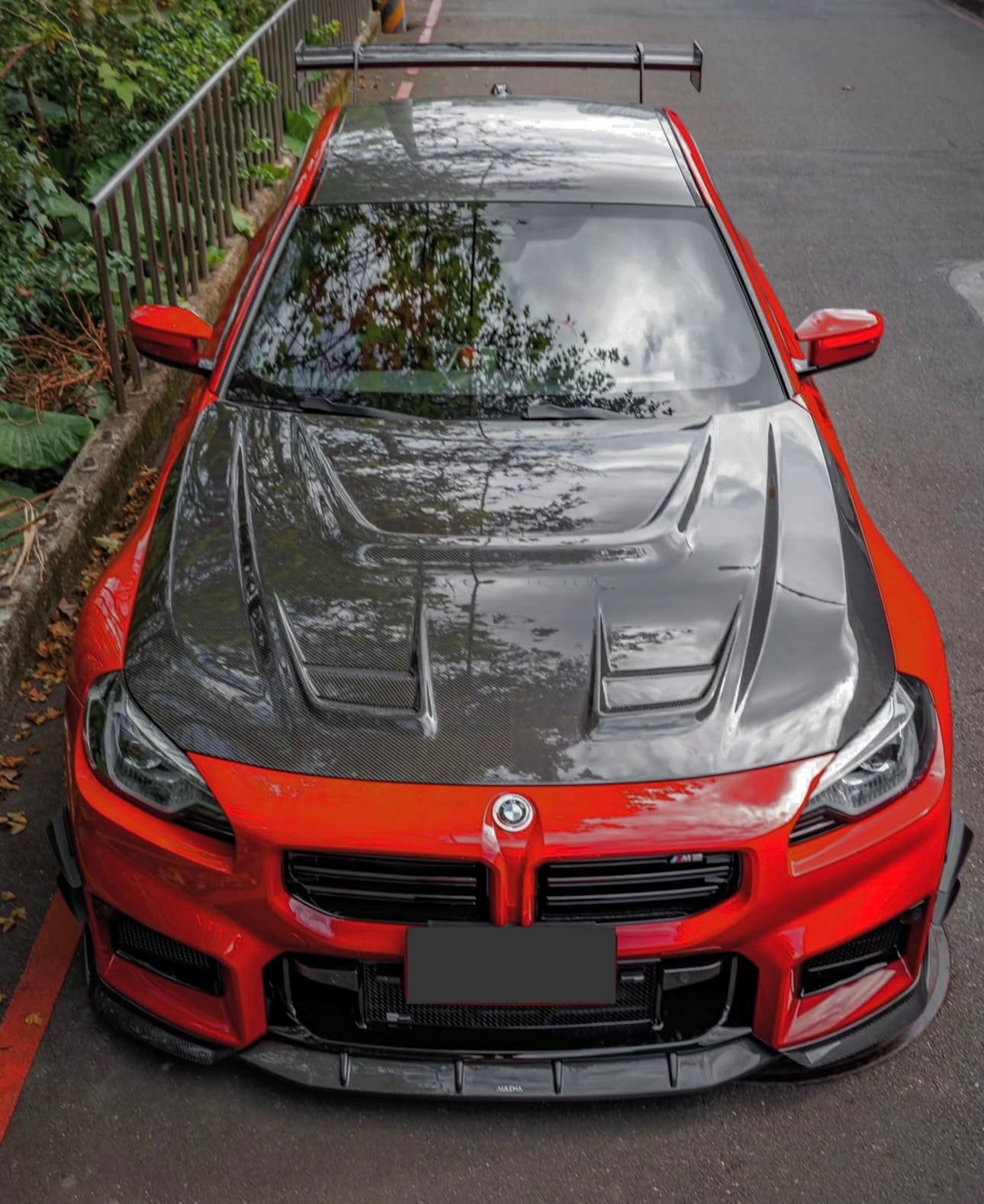 BMW G87 M2 – Carbon Fiber Vented Front Hood - Exotics Carbon Design