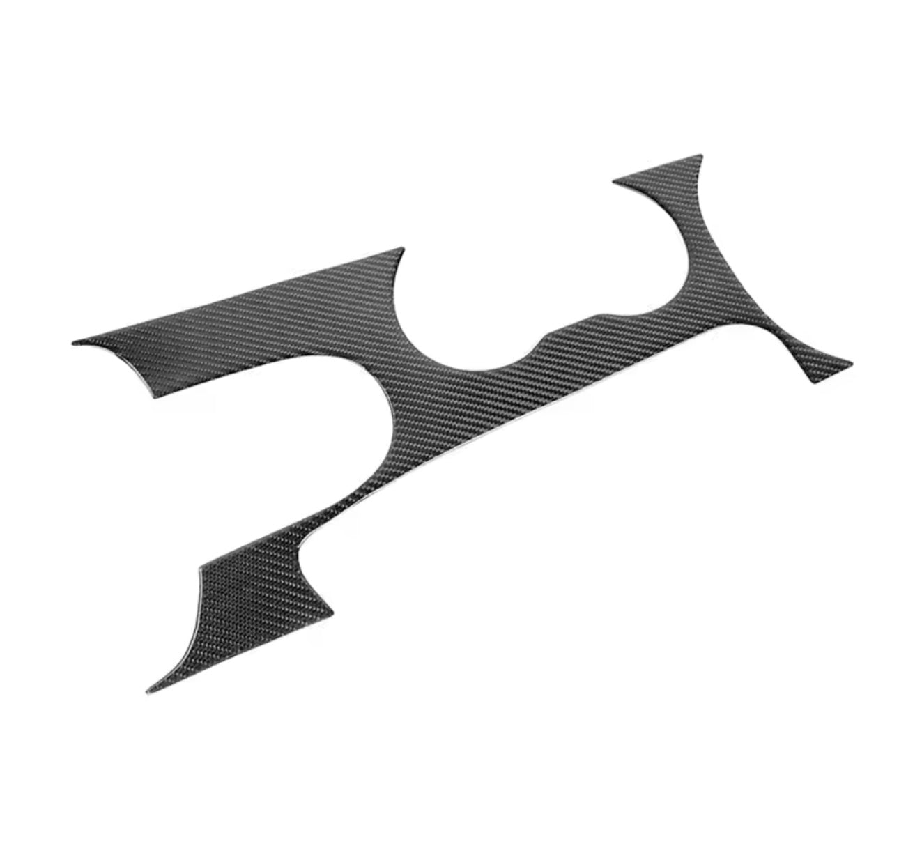 Carbon Fiber Center Console Sticker Overlay - Ford Mustang (2015–2021) - Exotics Carbon Design