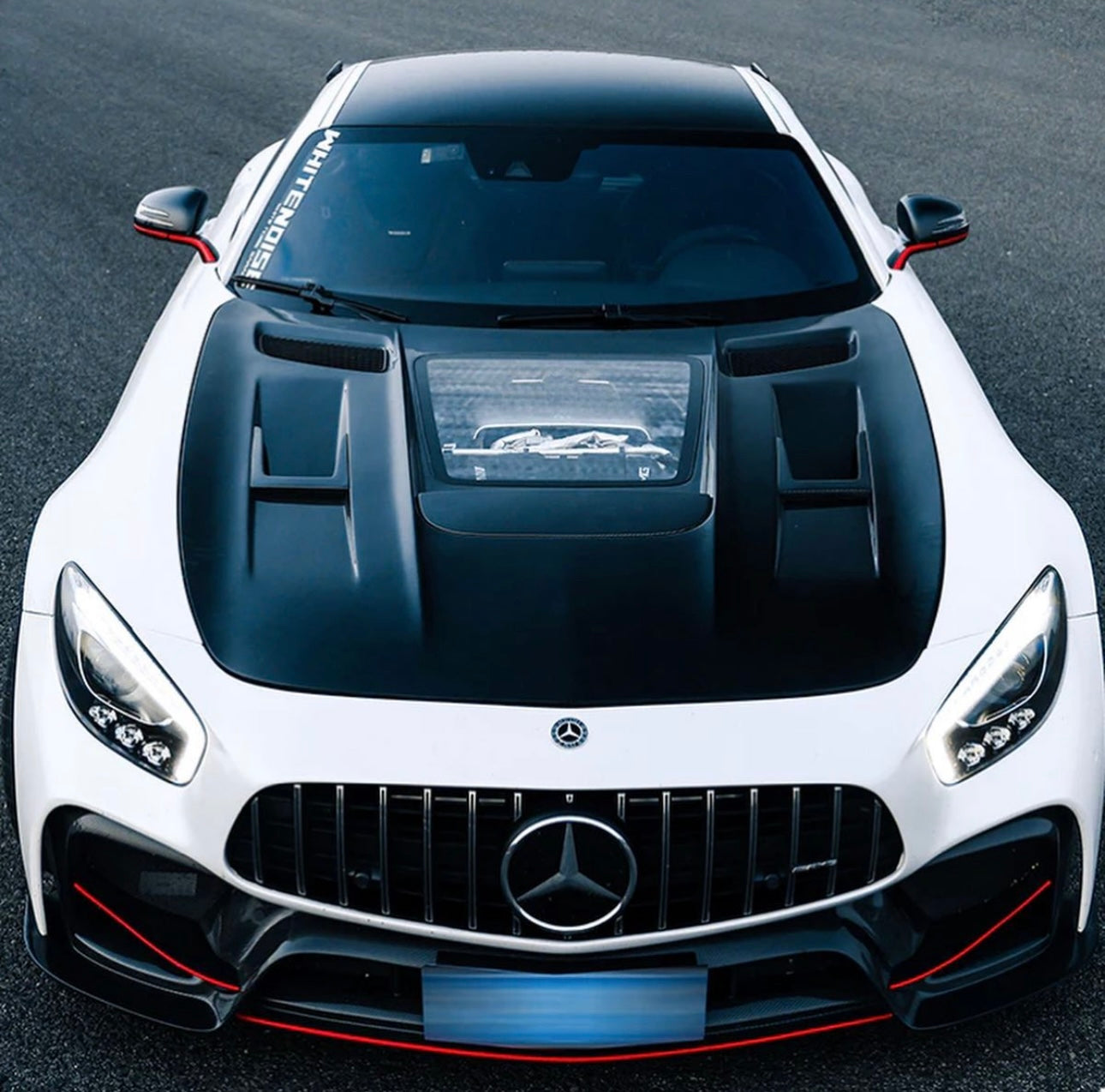 IMP Style Carbon Fiber Vented Hood Performance Upgrade – Mercedes AMG GT (2015–2023) - Exotics Carbon Design