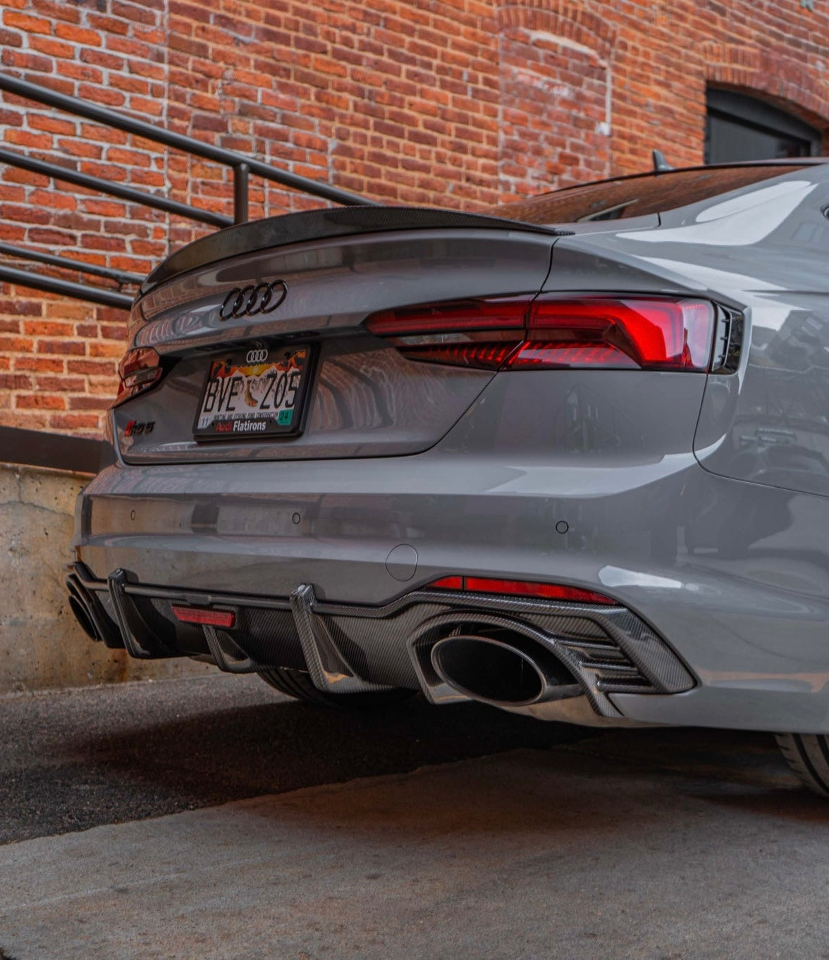 2020+ Audi RS5 – Carbon Fiber Rear Diffuser with LED - Exotics Carbon Design