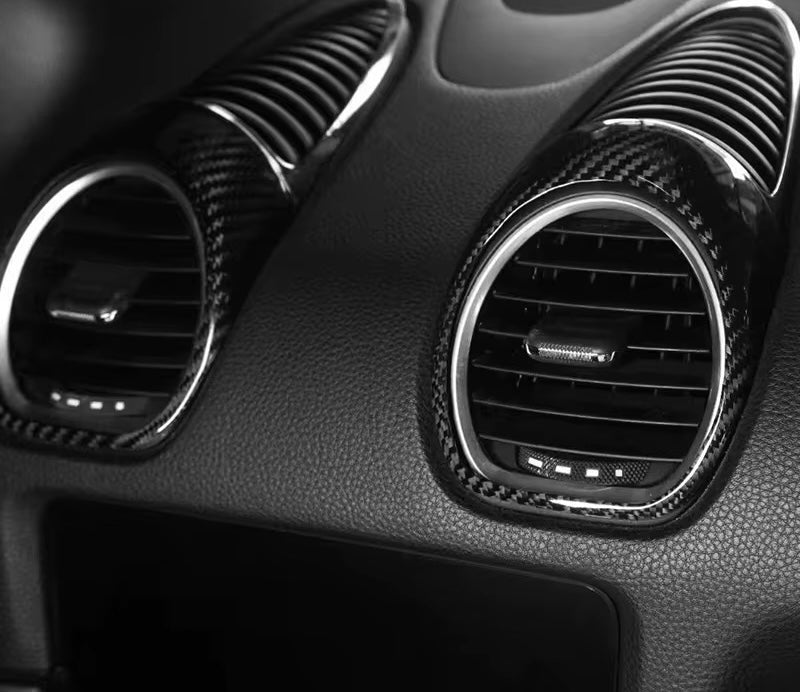 Carbon Fiber Air Outlet Cover Trims – Porsche 718/981 Cayman - Exotics Carbon Design