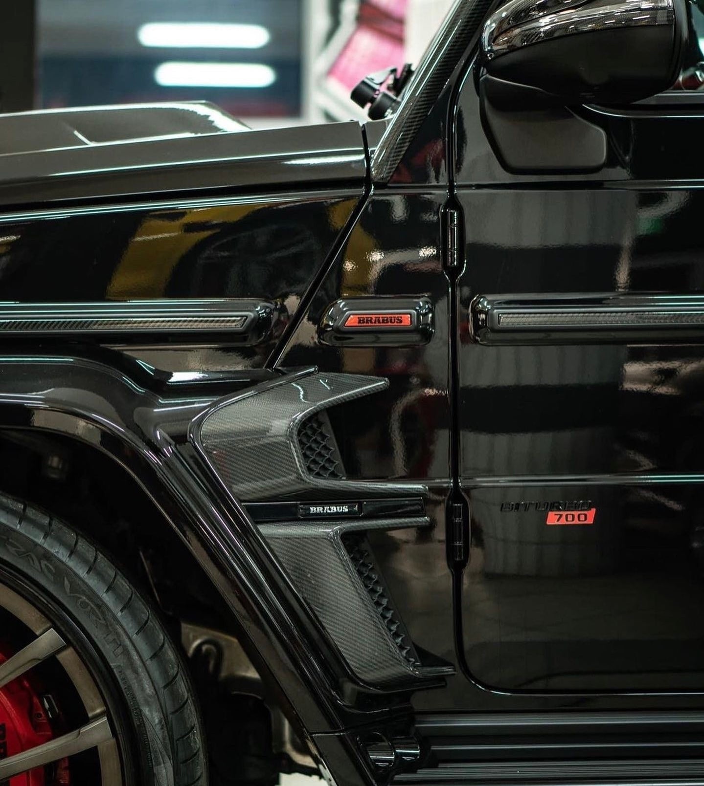 Mercedes G63 W464 – Rocket 800 Style Carbon Fiber Side Fender Duct Vents - Exotics Carbon Design