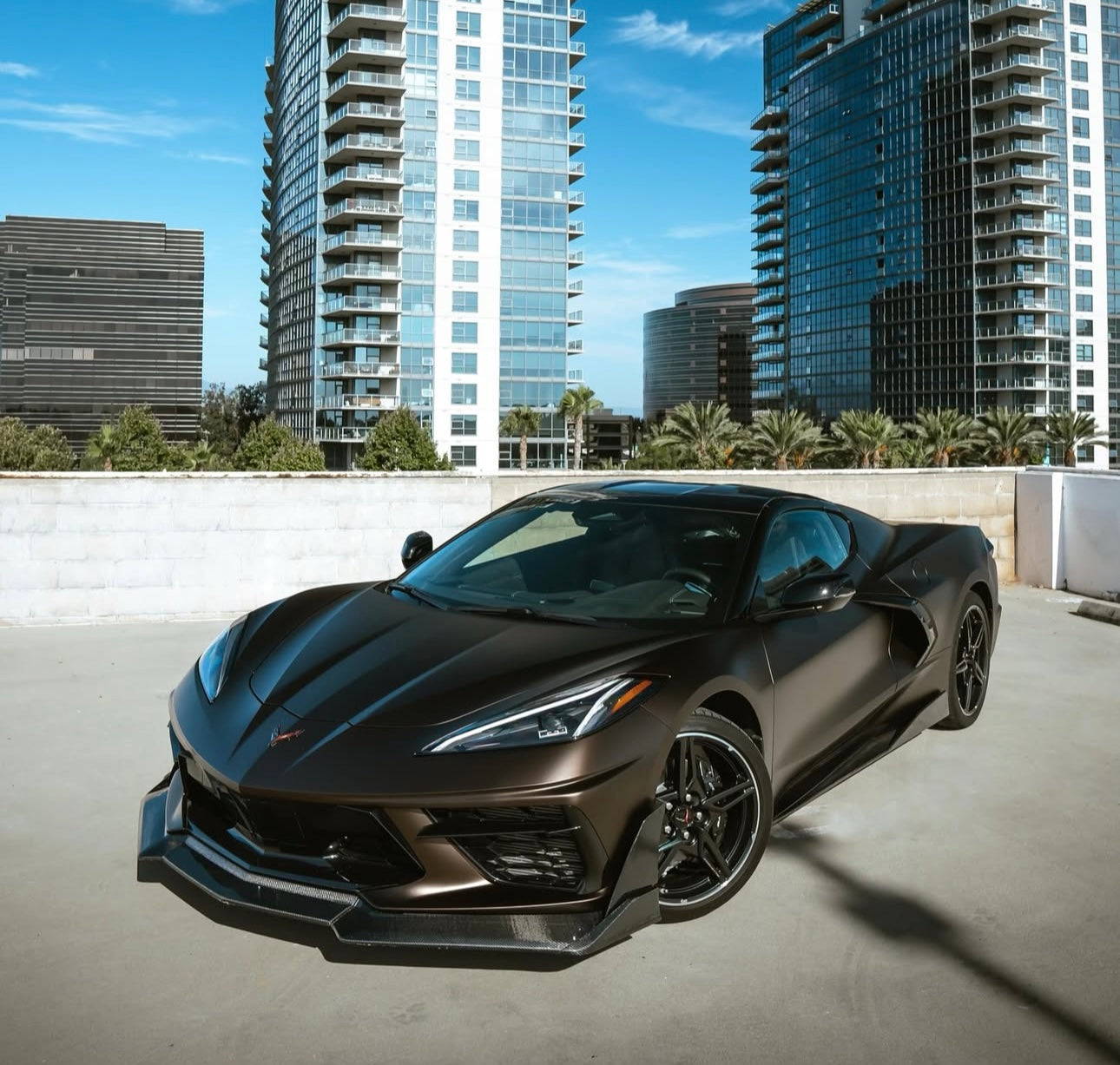 Chevrolet Corvette C8 – Carbon Fiber Front Diffuser - Exotics Carbon Design