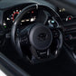 Carbon Fiber & Leather Steering Wheel - Toyota GR Supra A90 / A91 (2020–2025) - Exotics Carbon Design