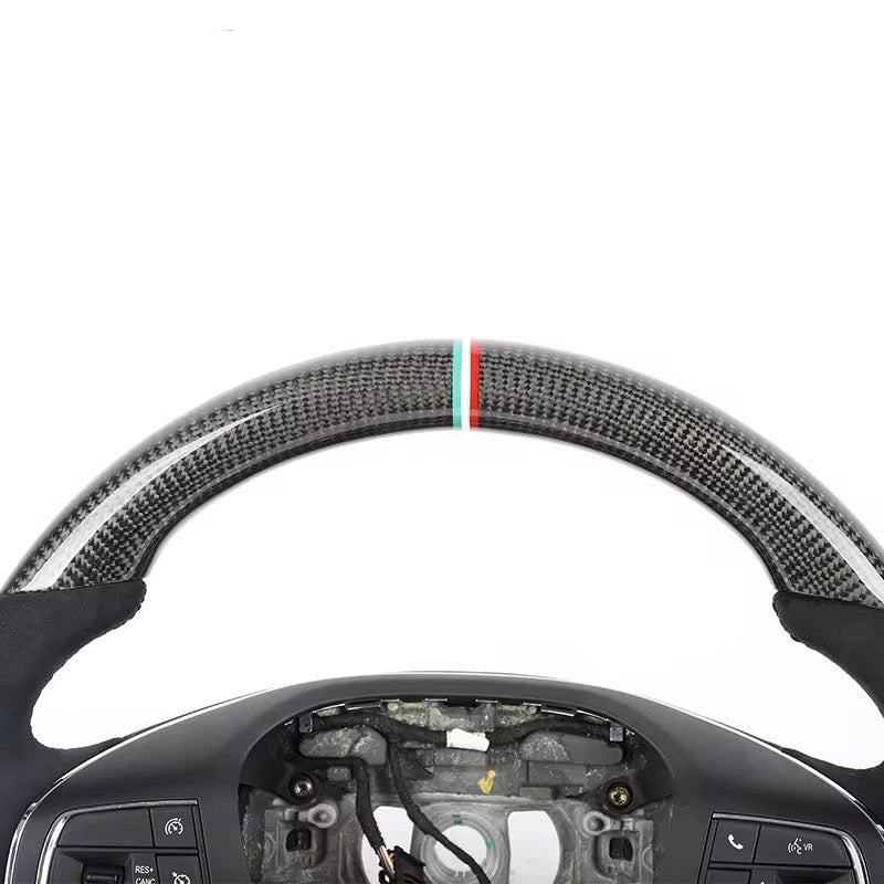 Carbon Fiber & Alcantara Steering Wheel - Maserati Ghibli (2014–2022) - Exotics Carbon Design