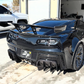 Corvette C7 ZO6 - Carbon Fiber Finned Rear Diffuser - Exotics Carbon Design