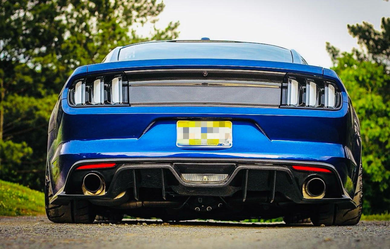 Ford Mustang S550 - Carbon Fiber Rear Diffuser - Exotics Carbon Design
