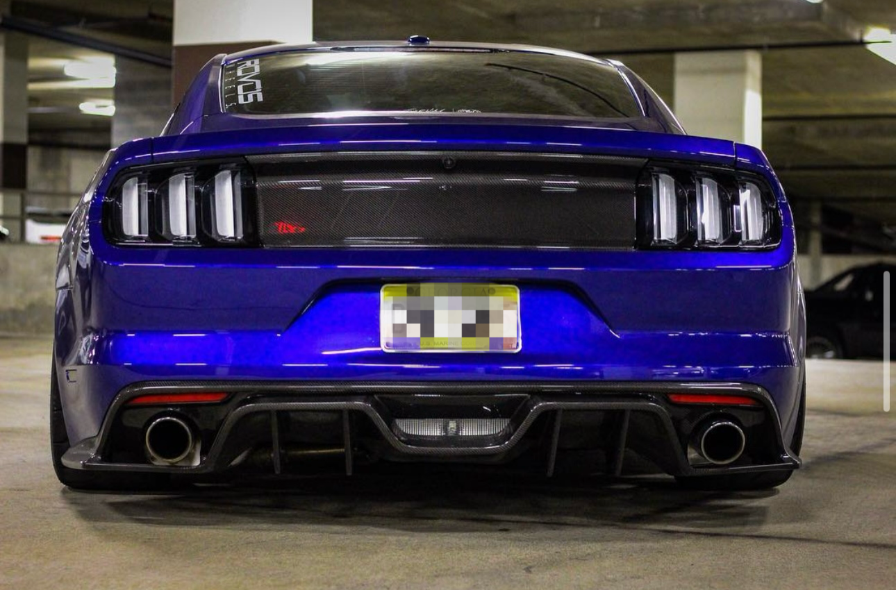 Ford Mustang S550 - Carbon Fiber Rear Diffuser - Exotics Carbon Design