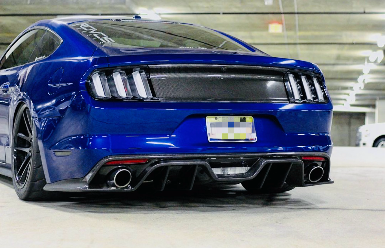 Ford Mustang S550 - Carbon Fiber Rear Diffuser - Exotics Carbon Design