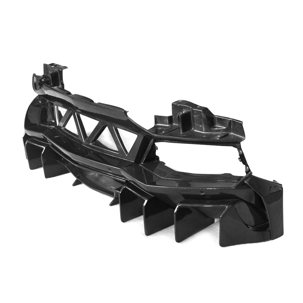 Carbon Fiber Rear Diffuser with fins - Lamborghini Aventador LP700 - Exotics Carbon Design