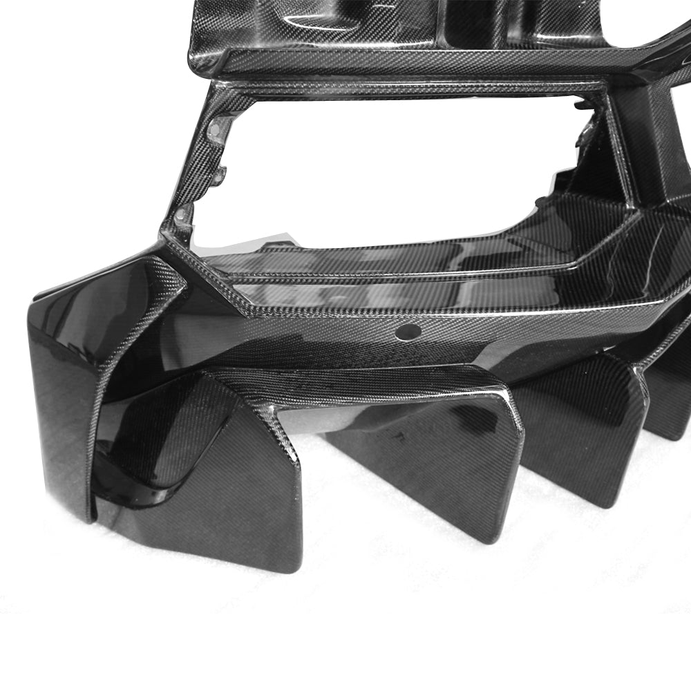 Carbon Fiber Rear Diffuser with fins - Lamborghini Aventador LP700 - Exotics Carbon Design