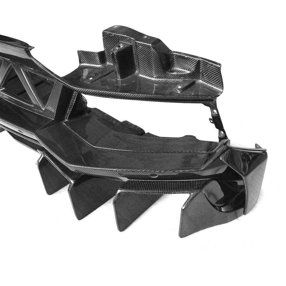 Carbon Fiber Rear Diffuser with fins - Lamborghini Aventador LP700 - Exotics Carbon Design