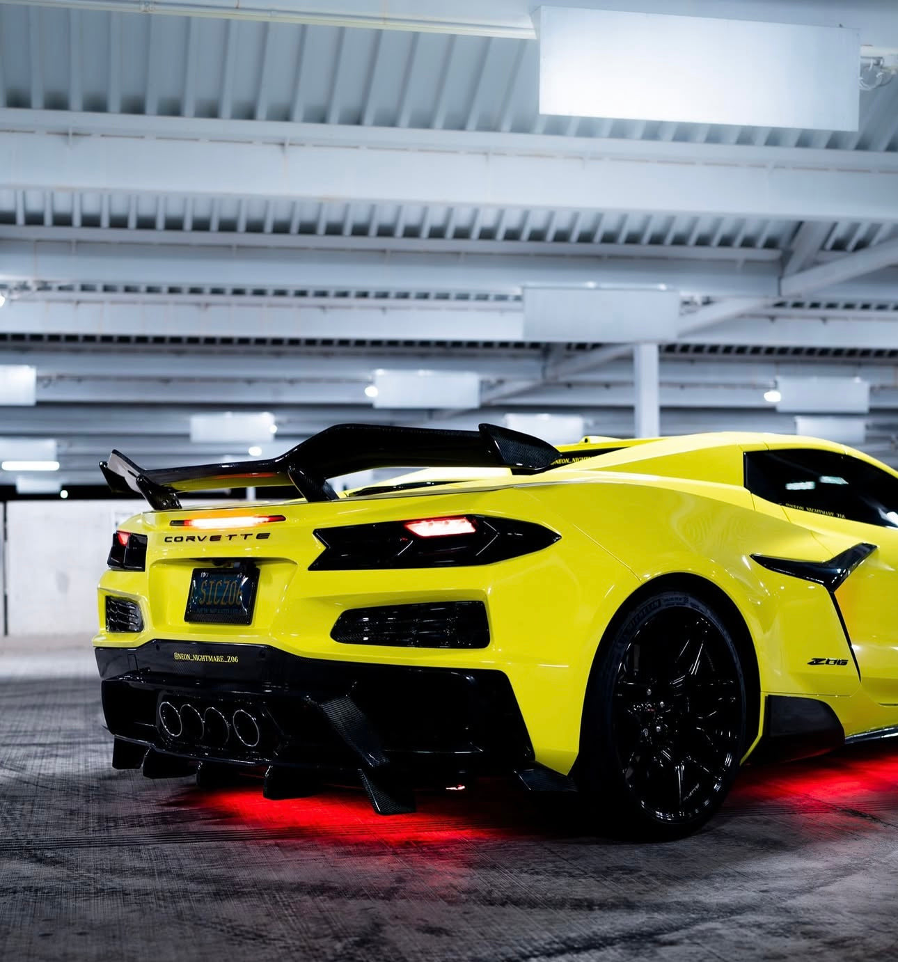 Carbon Fiber ZR1 Style High Wing- Corvette C8 / Z06 - Exotics Carbon Design