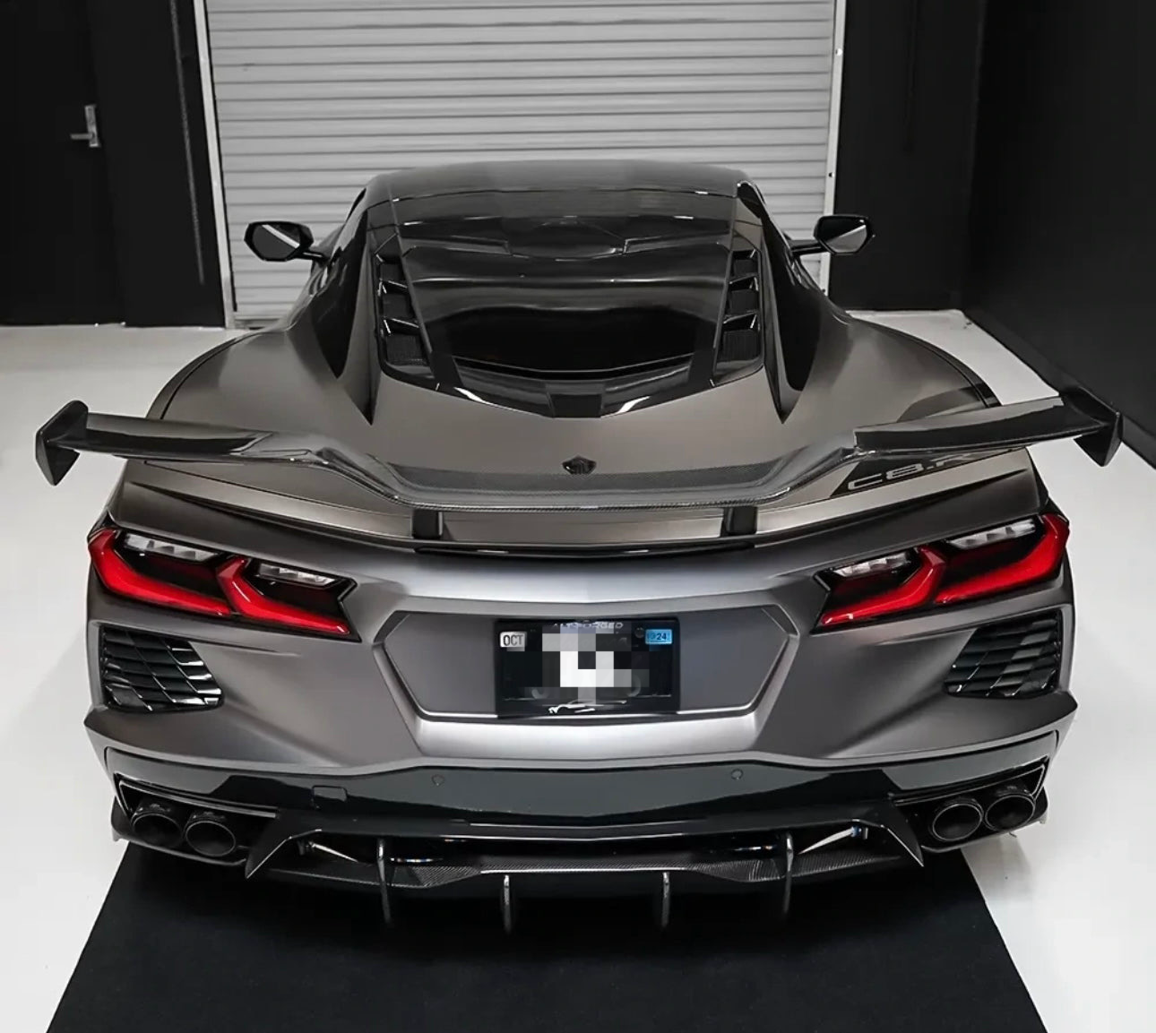Carbon Fiber ZR1 Style High Wing- Corvette C8 / Z06 - Exotics Carbon Design