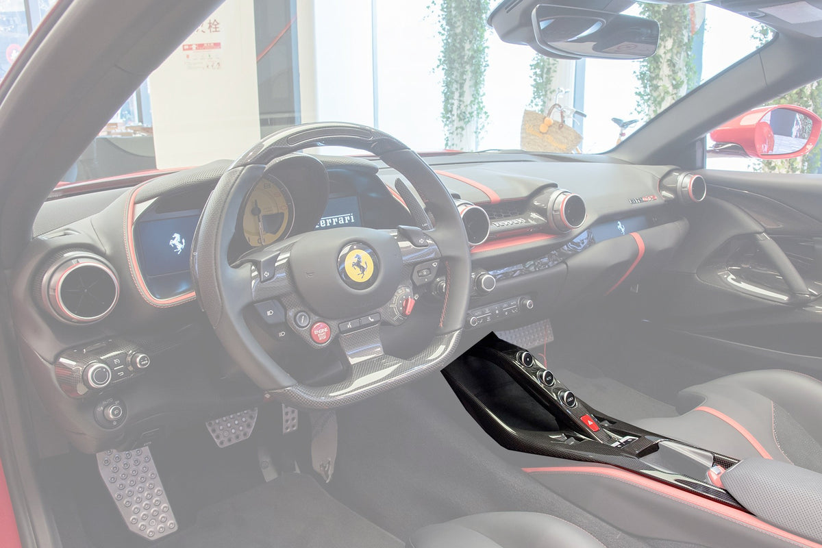 Ferrari 812 Superfast – Carbon Fiber Center Console Trim - Exotics Carbon Design