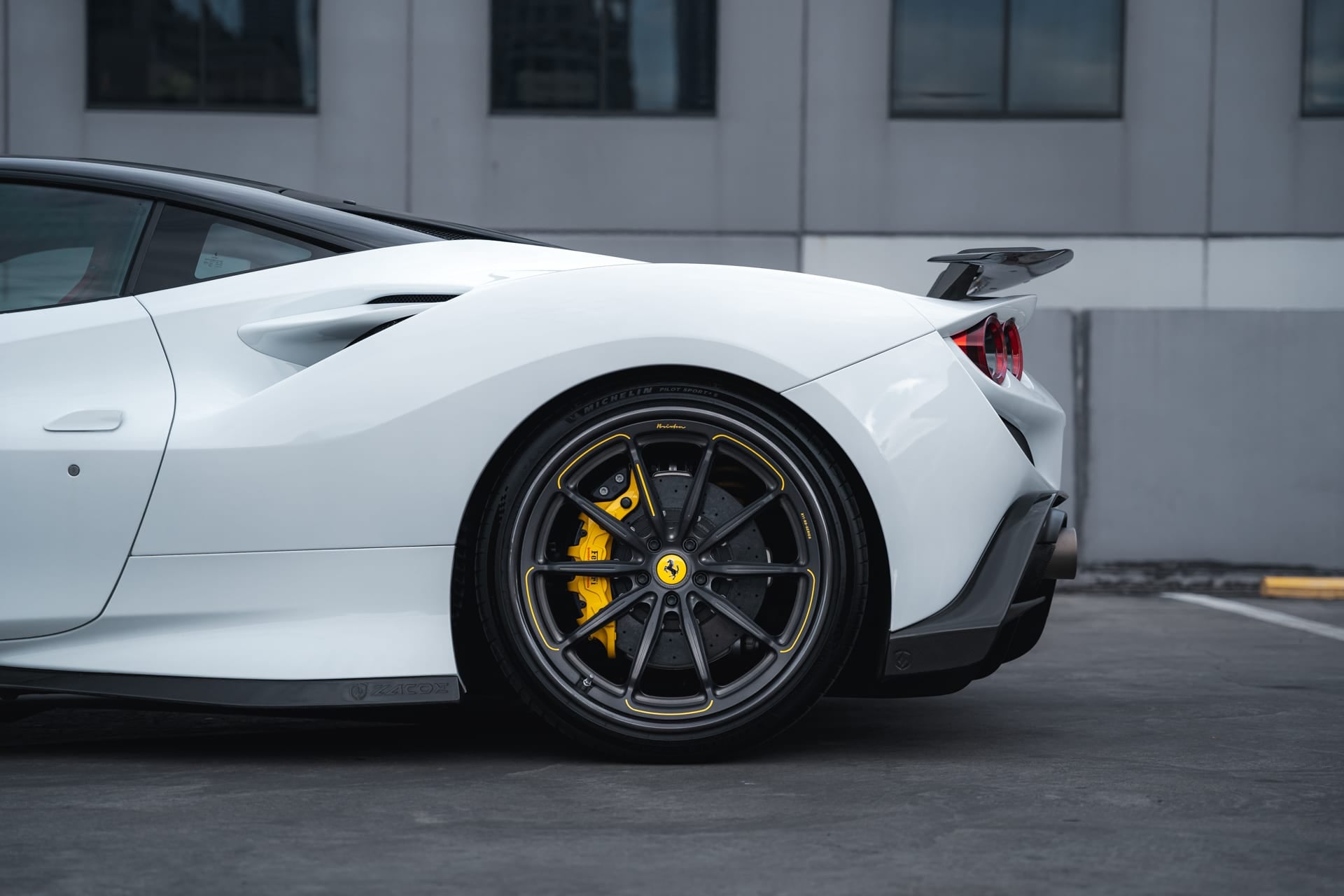 Ferrari F8 Tributo – Carbon Fiber Rear Wing Spoiler - Exotics Carbon Design