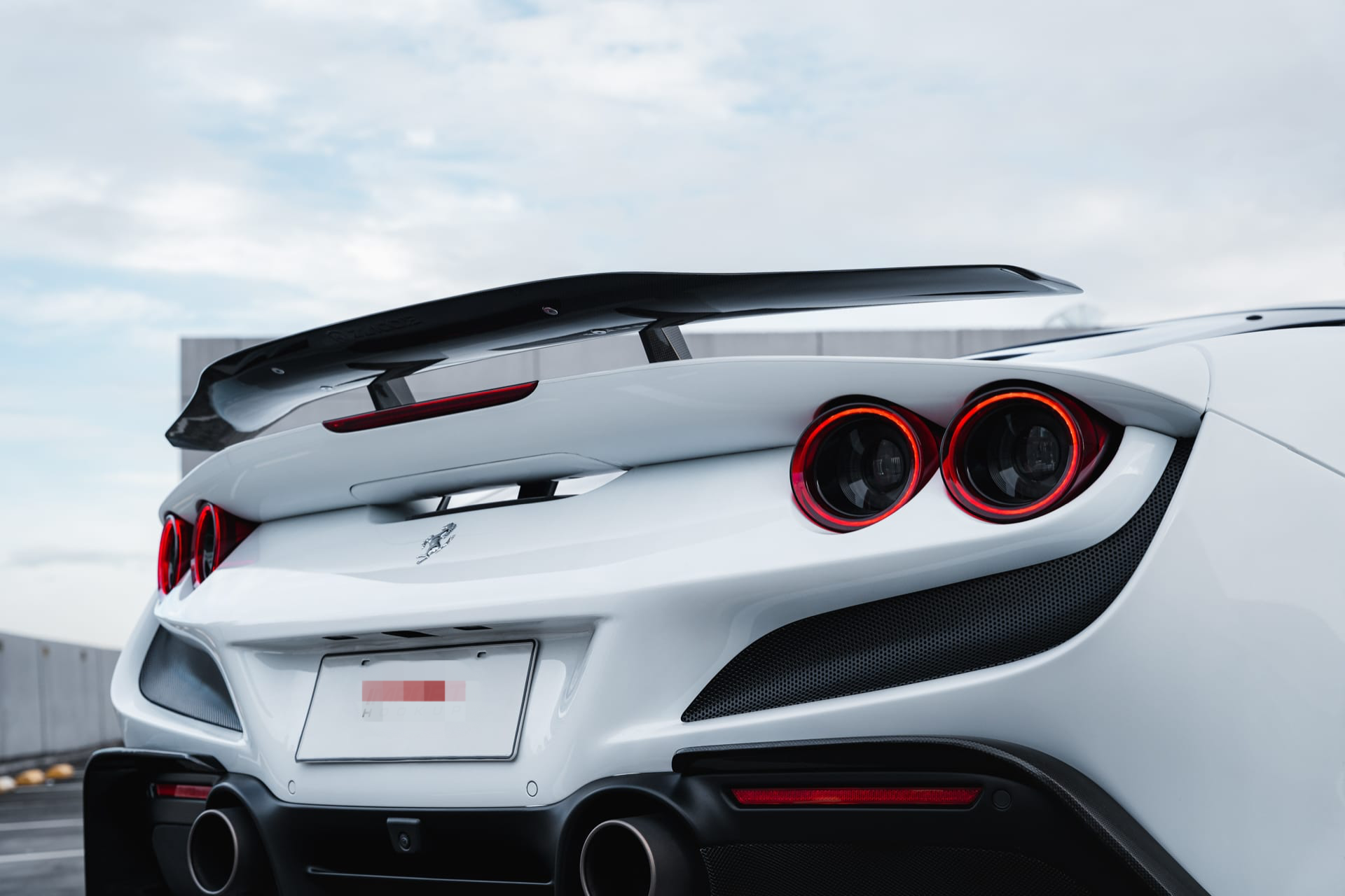 Ferrari F8 Tributo – Carbon Fiber Rear Wing Spoiler - Exotics Carbon Design