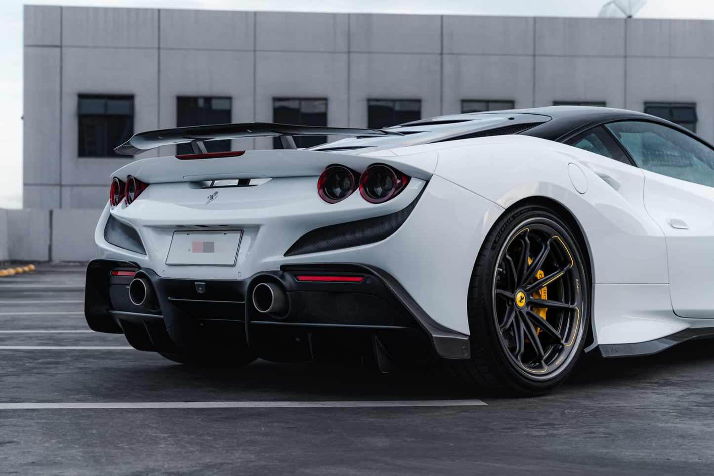 Ferrari F8 Tributo – Carbon Fiber Rear Wing Spoiler - Exotics Carbon Design
