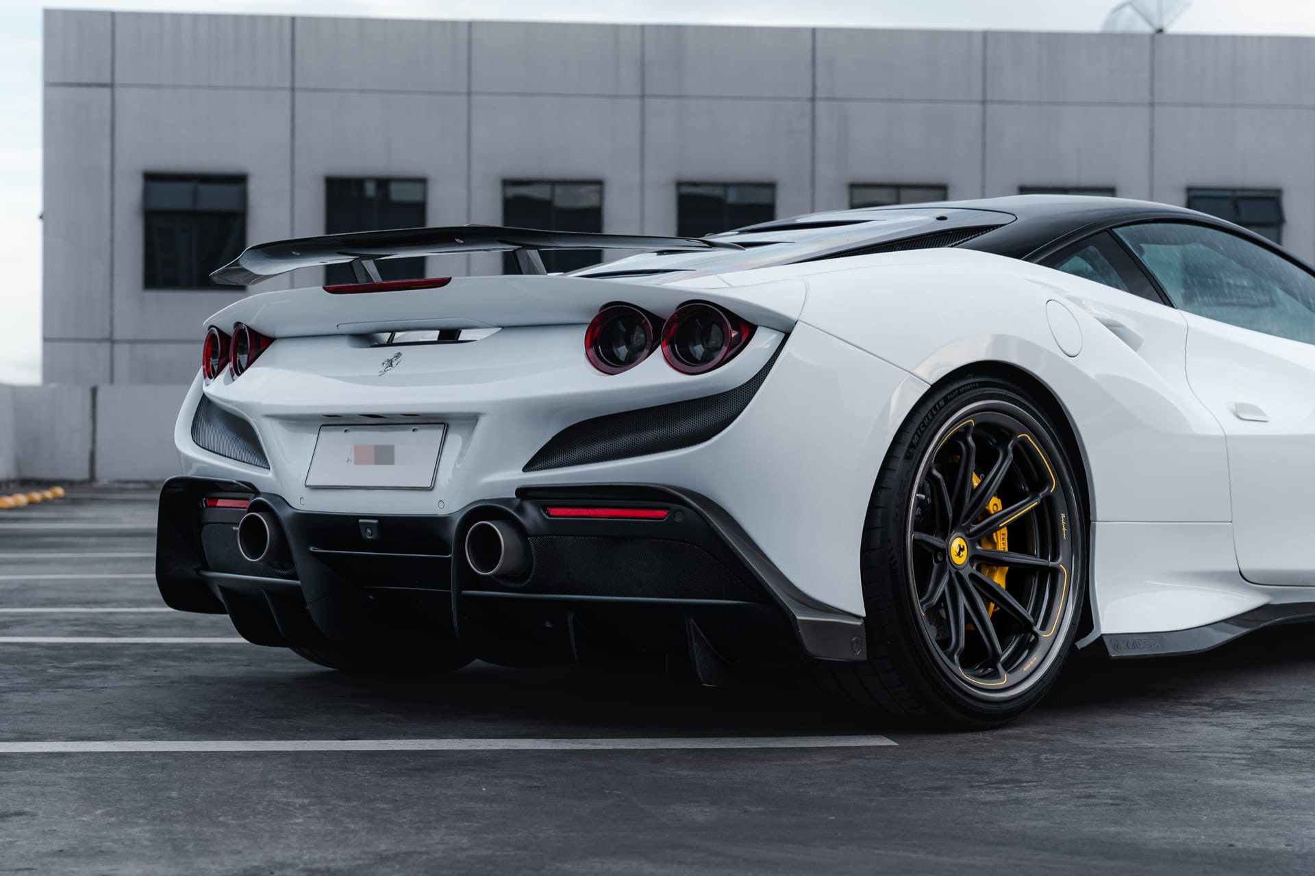Ferrari F8 Tributo – Carbon Fiber Rear Wing Spoiler - Exotics Carbon Design