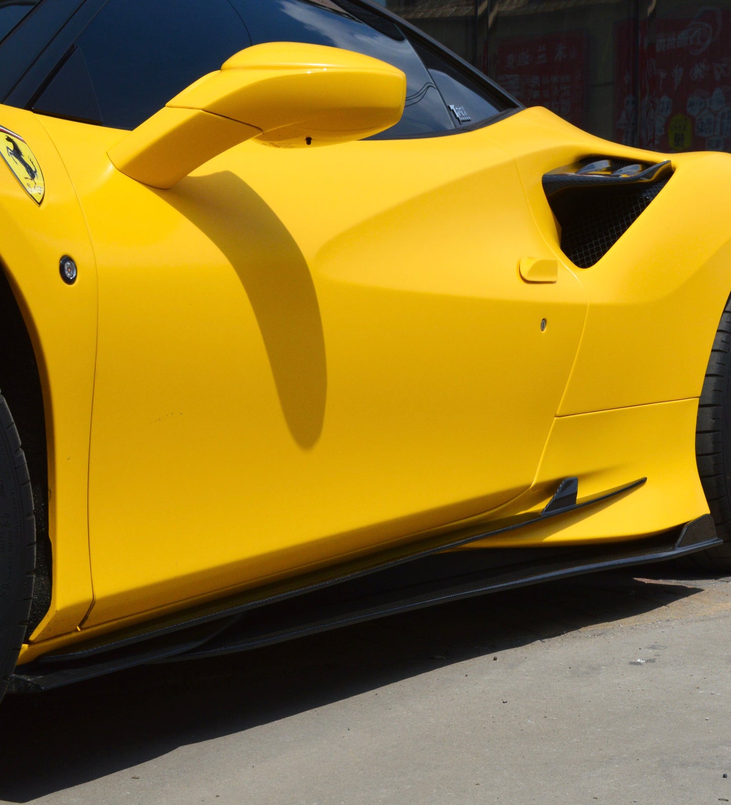 Ferrari F8 Tributo – Carbon Fiber Side Skirts - Exotics Carbon Design