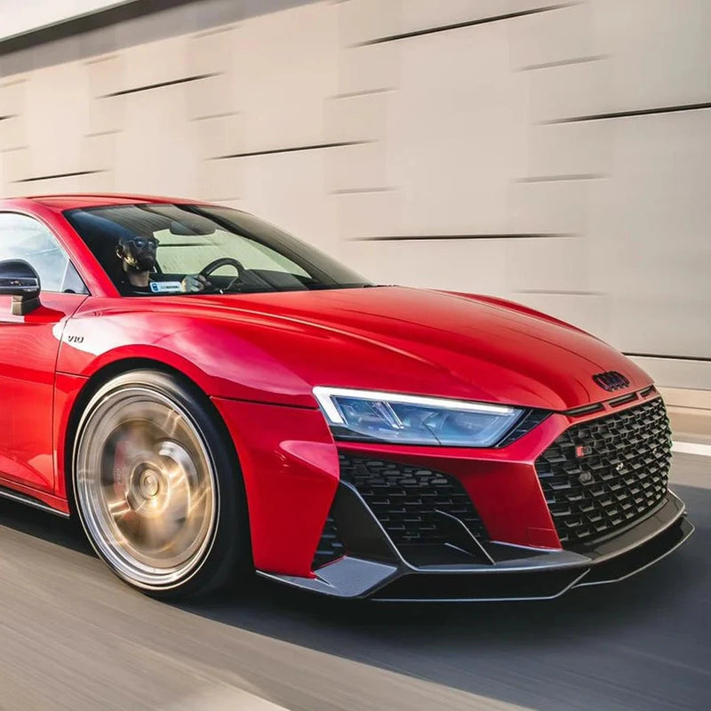 Audi R8 Gen 3 (2020+) - Capristo Style Carbon Fiber Front Splitter - Exotics Carbon Design