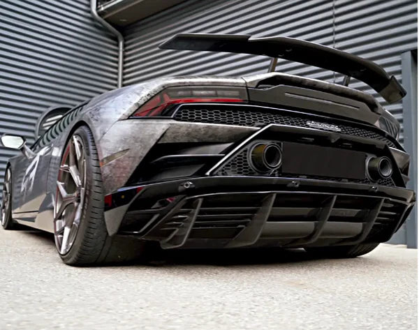 NVC Style Carbon Fiber Rear Diffuser – Lamborghini Huracan Evo (2019–2023) - Exotics Carbon Design