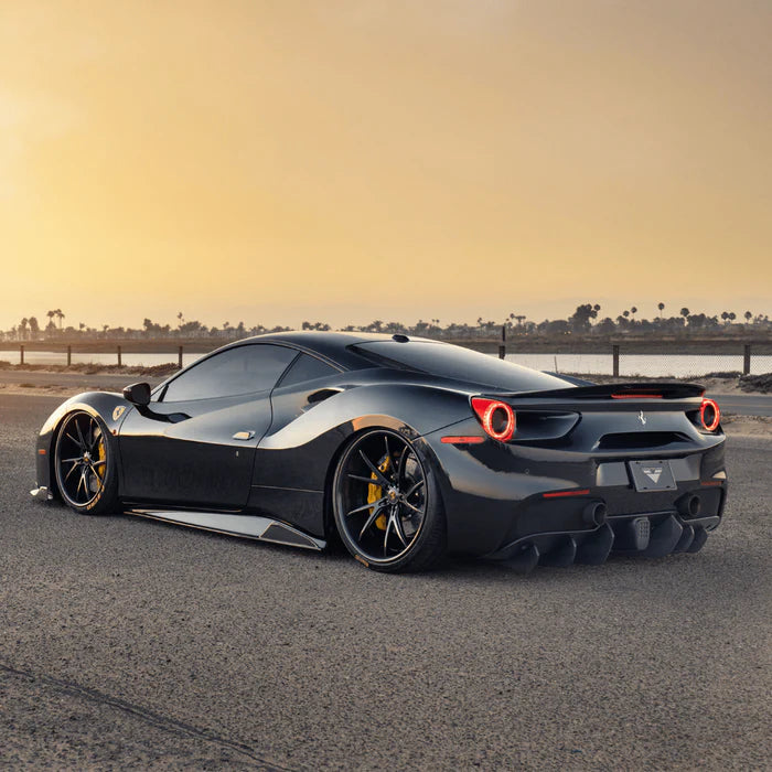 Ferrari 488 GTB - Exotic Design Carbon Fiber Rear Diffuser - Exotics Carbon Design