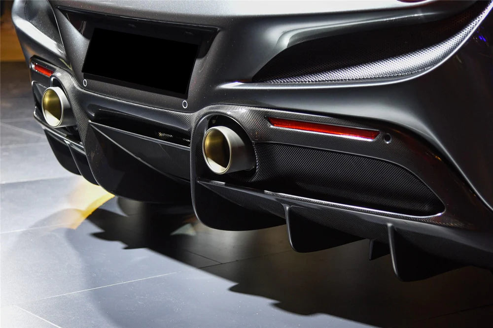 Ferrari F8 - Carbon Fiber Rear Diffuser - Exotics Carbon Design