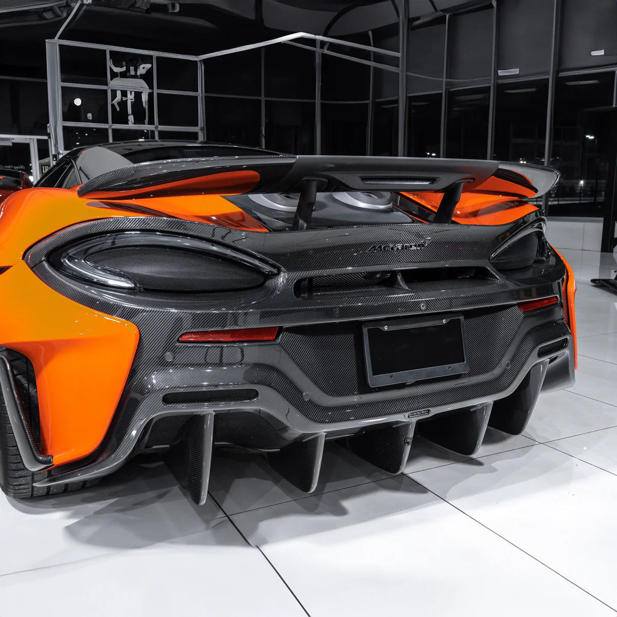 McLaren 540C / 570S / 570GT Pre-Preg Carbon Fiber 600LT Style Rear Spoiler - Exotics Carbon Design