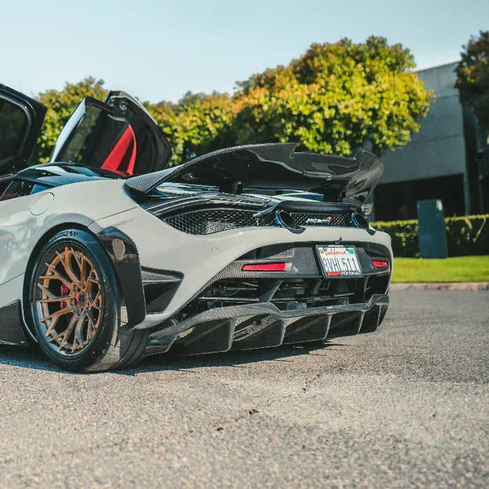 McLaren 720S Pre-Preg Carbon Fiber Rear Middle Section - Exotics Carbon Design