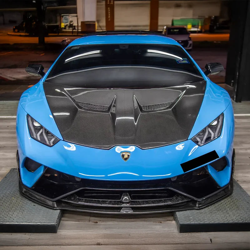 Lamborghini Huracán LP580 & LP610 - Carbon Fiber Vented Hood - Exotics Carbon Design
