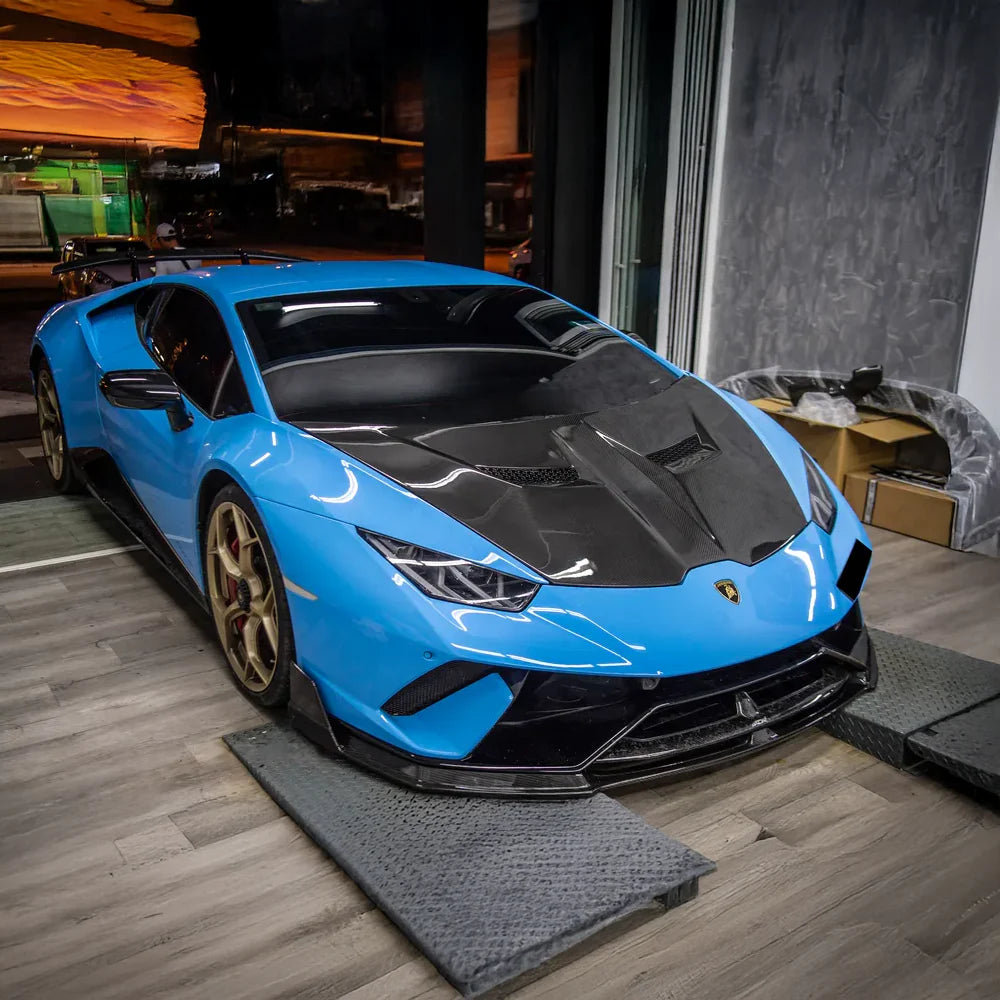 Lamborghini Huracán LP580 & LP610 - Carbon Fiber Vented Hood - Exotics Carbon Design