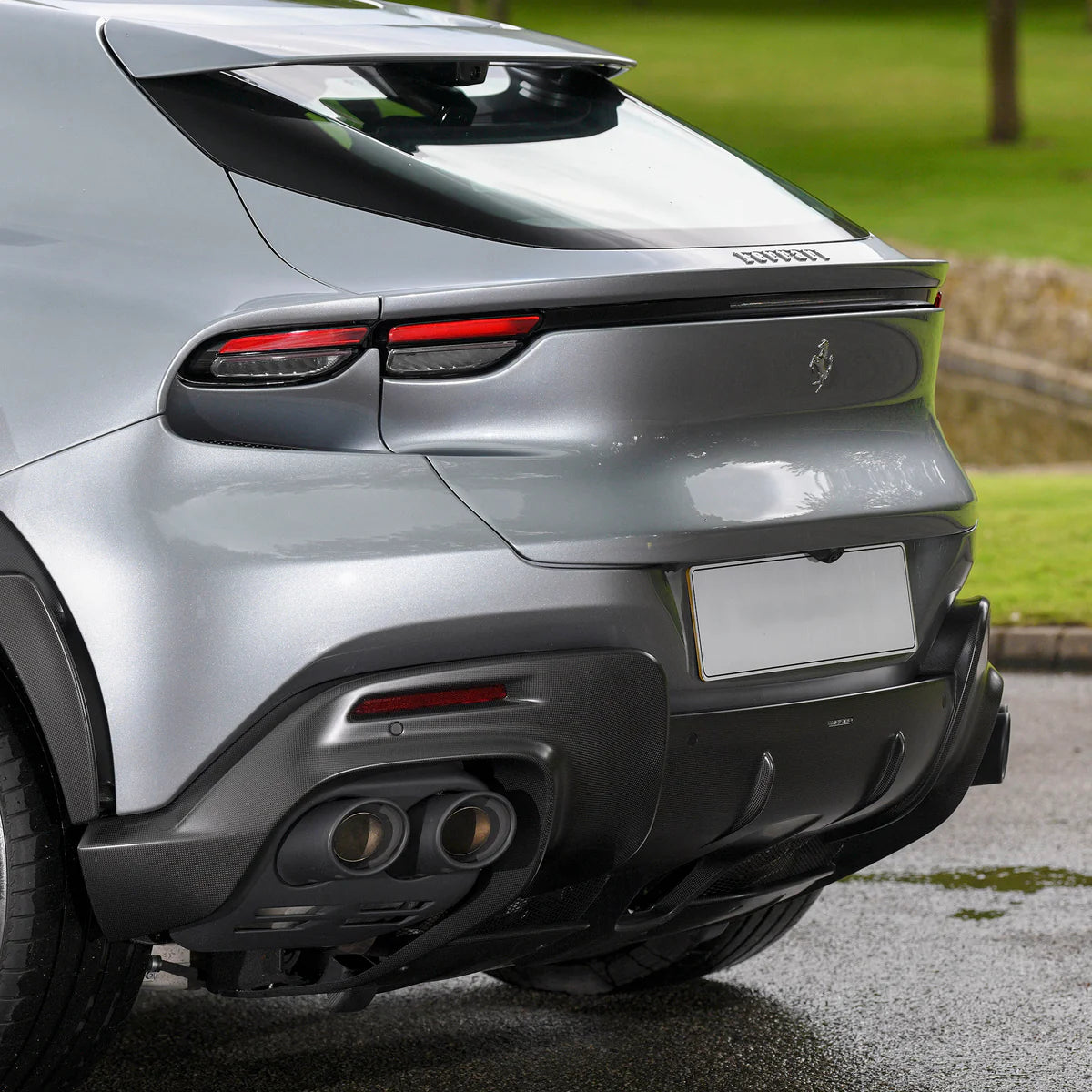 Ferrari Purosangue - Pre-Preg Carbon Fiber OEM Style Rear Diffuser - Exotics Carbon Design