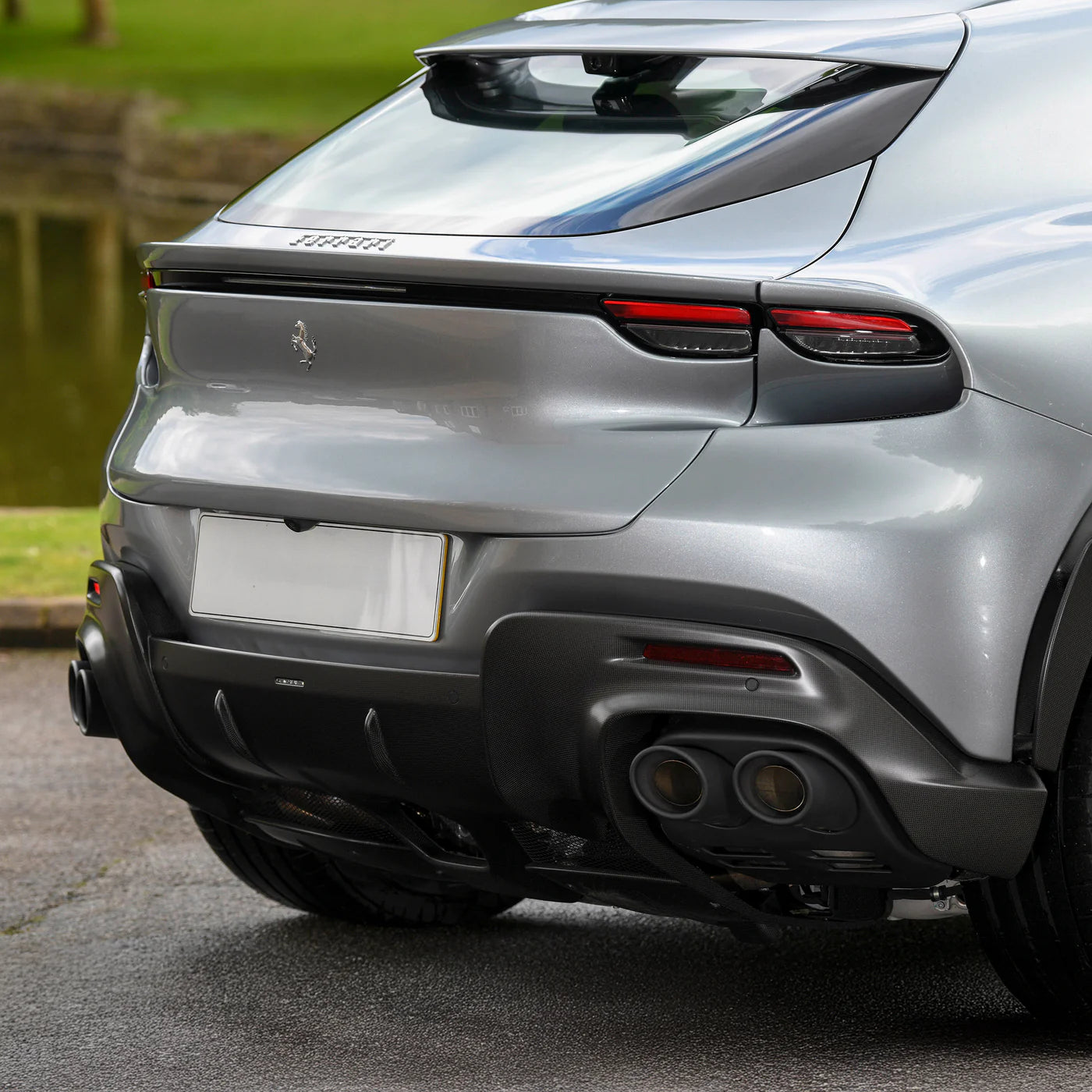 Ferrari Purosangue - Pre-Preg Carbon Fiber OEM Style Rear Diffuser - Exotics Carbon Design