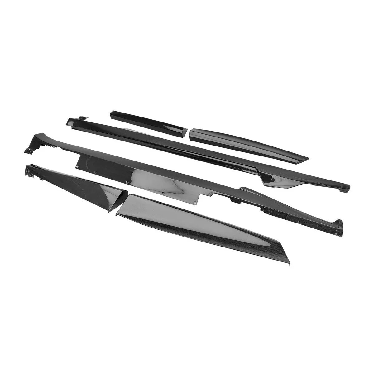 Ferrari Purosangue Pre-Preg Carbon Fiber OEM Style Side Skirts - Exotics Carbon Design