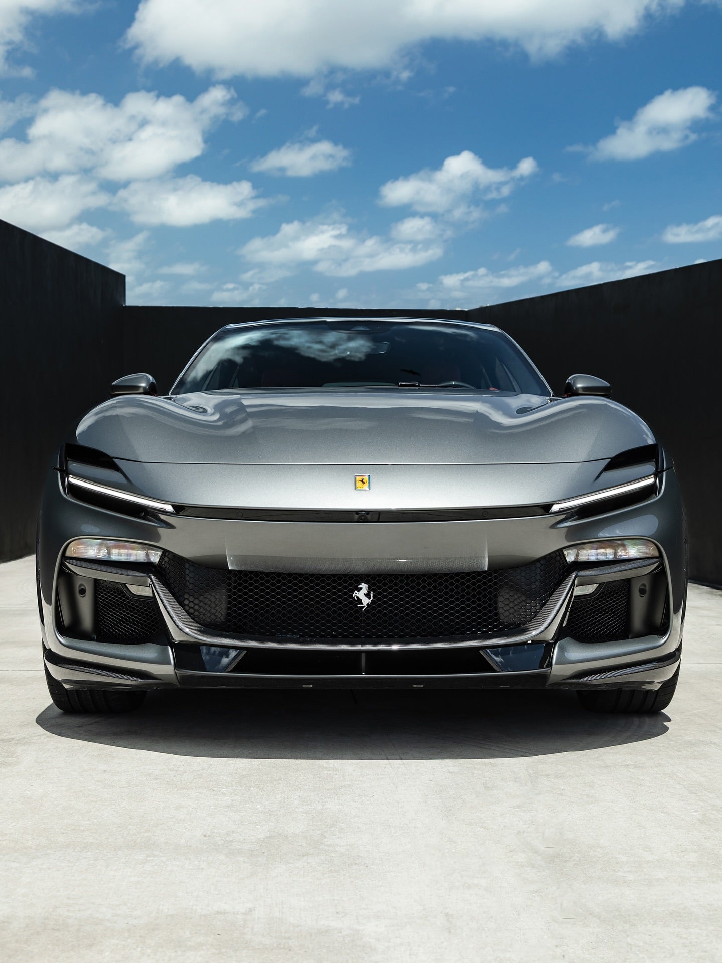 Ferrari Purosangue - Pre-Preg Carbon Fiber OEM Style Front Splitter - Exotics Carbon Design