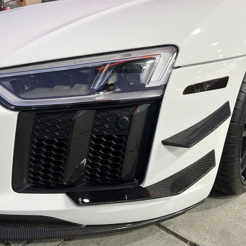Audi R8 Gen 2 PFL Carbon Fiber Front Canards - Exotics Carbon Design