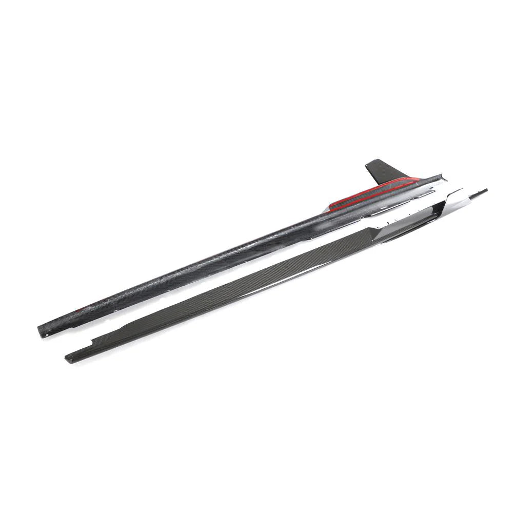 Audi R8 Gen 2 - Pre-Preg Carbon Fiber Capristo Style Side Skirts - Exotics Carbon Design