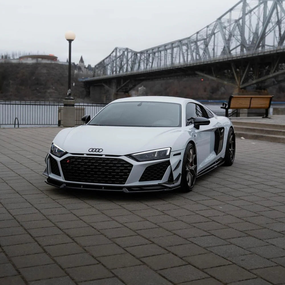 Audi R8 Gen 2 - Pre-Preg Carbon Fiber GT Style Front Canards - Exotics Carbon Design